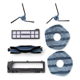 Eufy T29G00R1 Kit de Accesorios para Robot Aspirador X10 Pro Omni - 3 Cepillos, Negro, Azul, Gris
