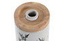 DKD Home Decor Dosificador de Gres y Hevea / Rubberwood 8x9x17,5