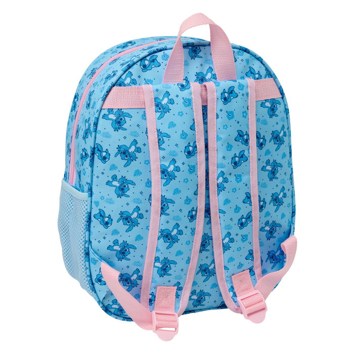 Mochila Escolar Lilo & Stitch Rosa Azul claro 27 x 33 x 10 cm
