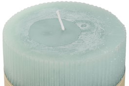 DKD Home Decor Vela Blue candle Turquesa 10 x 10 x 10 cm (6 Unidades)