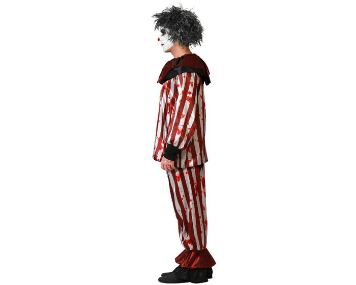 Disfraz de payaso rojo con camiseta y pantalón para hombre adulto XXL