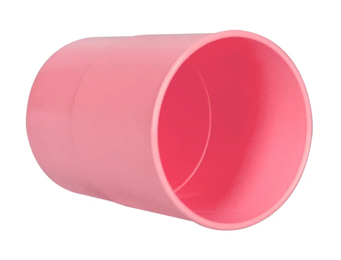 Q-connect Cubilete Portalapices Rosa Pastel Opaco Plastico Diametro 75 mm Alto 100 mm