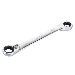 ALYCO Llave estrella plana carraca doble 14 mm / 15 mm