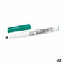 Bic Velleda 1741 Marcador para Pizarra Blanca Verde (Set de 12) de Punta Cónica