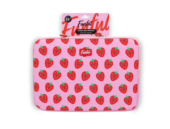 Funful Funda para Portátil de 14 Pulgadas, Protección Antigolpes y Antiarañazos, Cierre Cremallera, Ligera y Universal