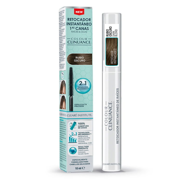 CLEARÉ INSTITUTE Retocador Canas Raíces Cejas Instantáneo Rubio Oscuro 10 ml