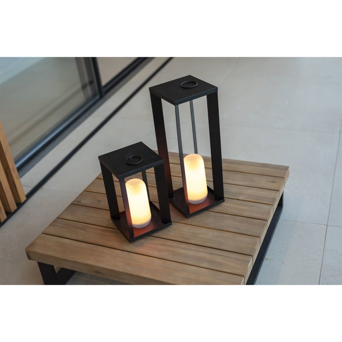New Garden Siroco 30 Lámpara de mesa, Black, 30 cm