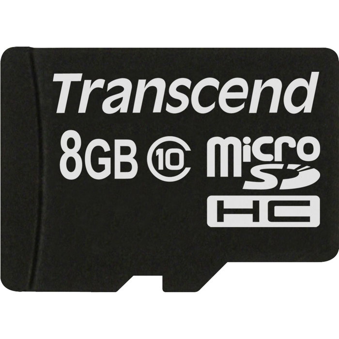 Transcend Tarjeta de memoria microSDHC 8 GB Clase 10 Transcend Tarjeta de memoria microSDHC 8 GB Clase 10