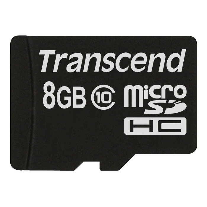 Transcend Tarjeta de memoria microSDHC 8 GB Clase 10 Transcend Tarjeta de memoria microSDHC 8 GB Clase 10