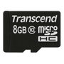 Transcend Tarjeta de memoria microSDHC 8 GB Clase 10