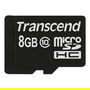 Transcend TS8GUSDC10 Tarjeta MicroSDHC de 8 GB, Clase 10, Velocidad de Lectura 90 MB/s