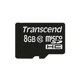 Transcend TS8GUSDC10 Tarjeta MicroSDHC de 8 GB, Clase 10, Velocidad de Lectura 90 MB/s