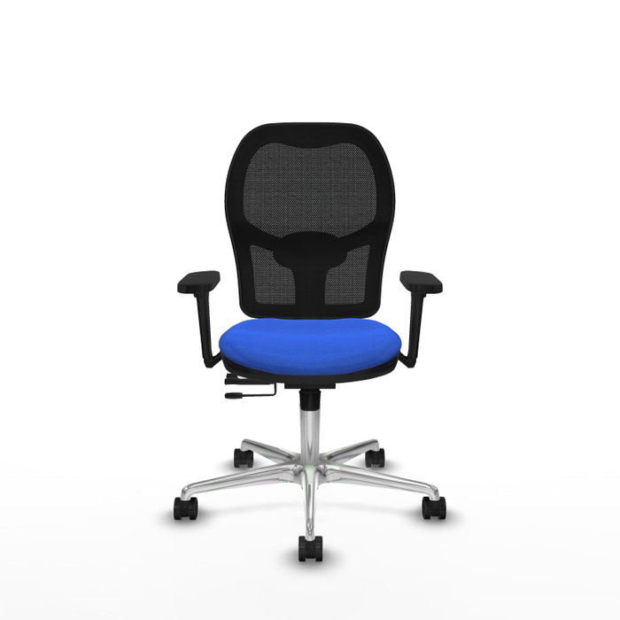 PIQUERAS Y CRESPO Silla de oficina Jorquera con mecanismo Sincro/Traslack Azul
