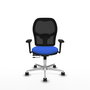 PIQUERAS Y CRESPO Silla de oficina Jorquera con mecanismo Sincro/Traslack Azul