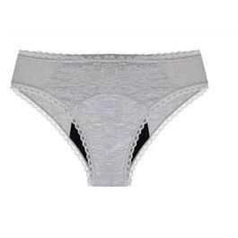MYALMA Braguita Menstrual Algodón Orgánico Bambú Gris Talla L