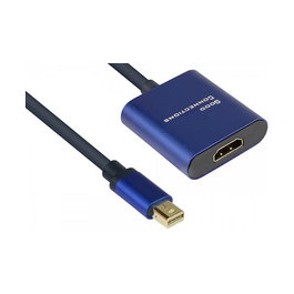 GoodConnections Adaptador Mini DisplayPort 1.4 (Macho) a HDMI 2.0 (Hembra), Cable 0.2m, 4K a 60Hz, HDCP 2.2