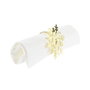 DKD Home Decor Set de 4 Servilleteros de Metal Copo Surtido Dorado y Plateado