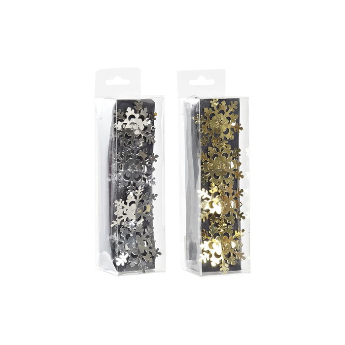 DKD Home Decor Set de 4 Servilleteros de Metal Copo Surtido Dorado y Plateado