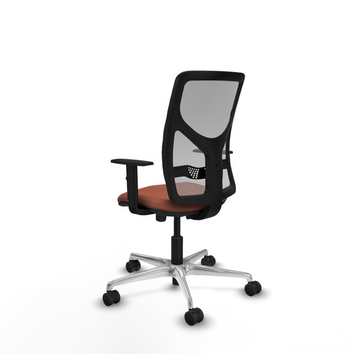 PIQUERAS Y CRESPO Silla de oficina Motilla con mecanismo Sincro/Traslack, Tela Marrón y Malla Gris PIQUERAS Y CRESPO Silla de oficina Motilla con mecanismo Sincro/Traslack, Tela Marrón y Malla Gris