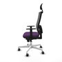 PIQUERAS Y CRESPO Silla de oficina Horna con mecanismo Sincro, Morado y Gris