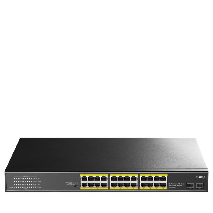 Cudy GS1028PS2 Switch Gigabit Ethernet 24 Puertos PoE+ y 2 SFP Negro