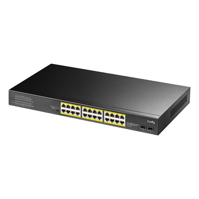 Cudy GS1028PS2 Switch PoE+ Gigabit 24 Puertos Ethernet + 2 SFP Montaje Rack 300W