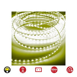 Edm Tira de Led 50 m Amarillo 60 leds/m 4,2w/m 220-240v IP44 350 lm/m