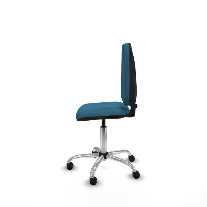 PIQUERAS Y CRESPO Silla de oficina Aýna Verde petróleo sin brazos