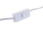 DKD Home Decor Lámpara de Sobremesa de Cerámica y Lino Blanco y Beige