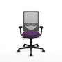 PIQUERAS Y CRESPO Silla de oficina Zulema con mecanismo Sincro/Traslack, Morado y Gris