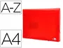 Liderpapel Carpeta Clasificador Fuelle 32110 Polipropileno DIN A4 Roja Transparente 13 Departamentos