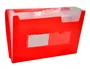 Liderpapel Carpeta Clasificador Fuelle 32110 Polipropileno DIN A4 Roja Transparente 13 Departamentos
