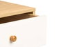 Giftdecor Mesita Auxiliar con Cajón Blanco Madera Chopo y MDF 40 x 30 x 47 cm