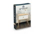Giftdecor Mesita Auxiliar con Cajón Blanco Madera Chopo y MDF 40 x 30 x 47 cm