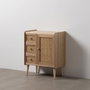 Ixia Mueble Auxiliar Natural con 3 Cajones y Puerta