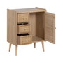 Ixia Mueble Auxiliar Natural con 3 Cajones y Puerta
