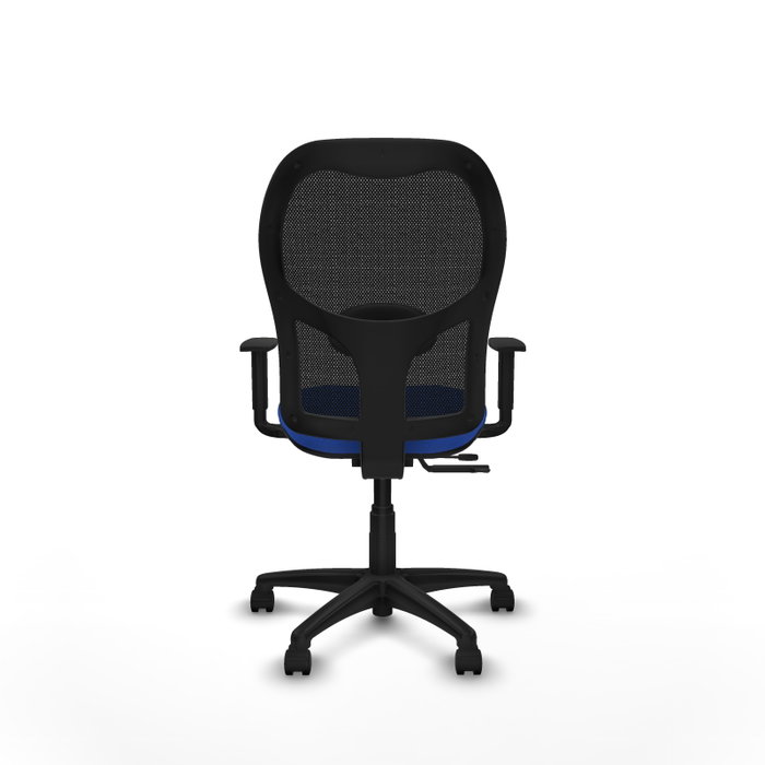 PIQUERAS Y CRESPO Silla de oficina Alocén, Mecanismo Sincro/Traslack, Azul/Negro