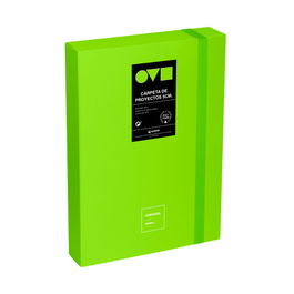 Grafoplás Caja Proyectos 91271221 Unequal Minimal Folio 5cm Polyfoam Apertura 360º Verde
