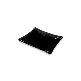 OMS Platillo Cubo Negro 10x10 cm (Set de 6)