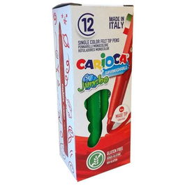 Carioca Rotulador Jumbo Punta Maxi Verde Caja 12 Unidades