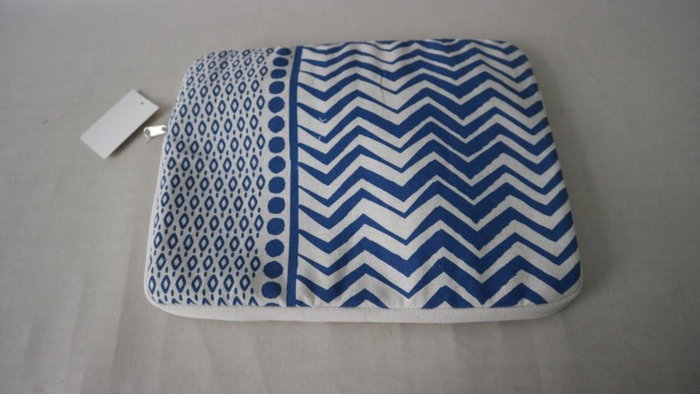 DKD Home Decor Funda iPad Canvas Tablet Etnico 3 Surtido en Azul y Negro