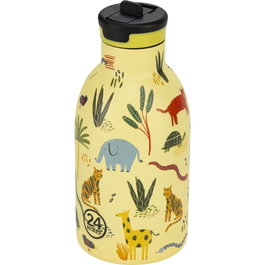 24Bottles Kids Insulated Bottle Jungle Friends, 330 ml, Amarillo