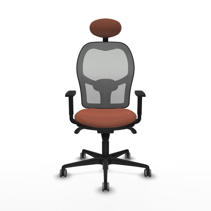 PIQUERAS Y CRESPO Silla de oficina Jorquera con mecanismo Sincro, Marrón y Gris PIQUERAS Y CRESPO Silla de oficina Jorquera con mecanismo Sincro, Marrón y Gris