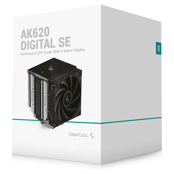 Deepcool AK620 Digital SE Refrigerador CPU Air Cooler RGB 2 Ventiladores 120mm Doble Torre 6 Tubos Calor - LGA1700 AM5