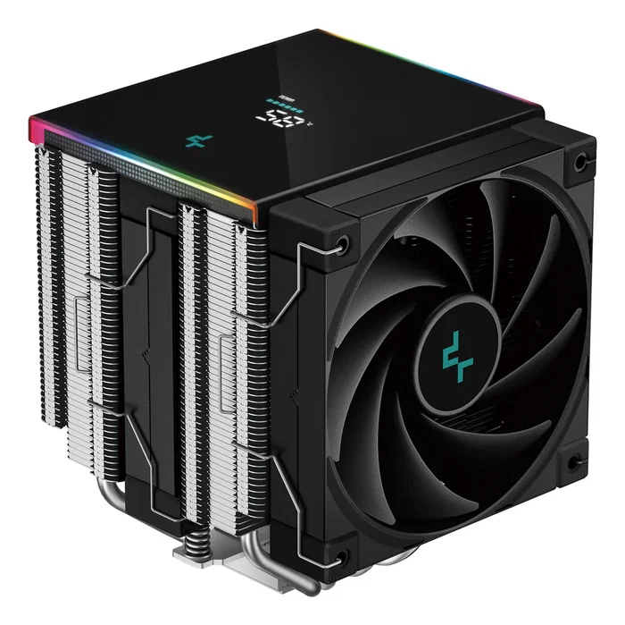DeepCool AK620 Digital SE - Refrigerador de CPU aire, 12 cm, Negro/Blanco, LCD, PWM, para LGA 1200/1700/1851/1151/1150/1155, AM4, AM5