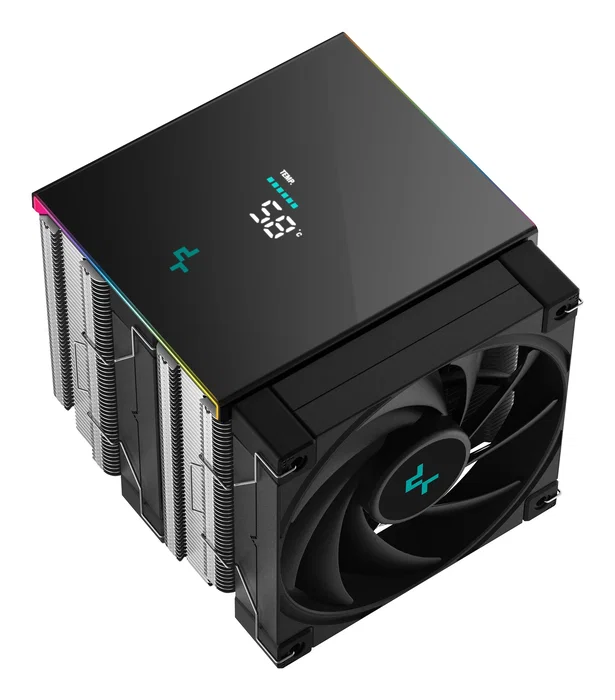 DeepCool AK620 Digital SE - Refrigerador de CPU aire, 12 cm, Negro/Blanco, LCD, PWM, para LGA 1200/1700/1851/1151/1150/1155, AM4, AM5