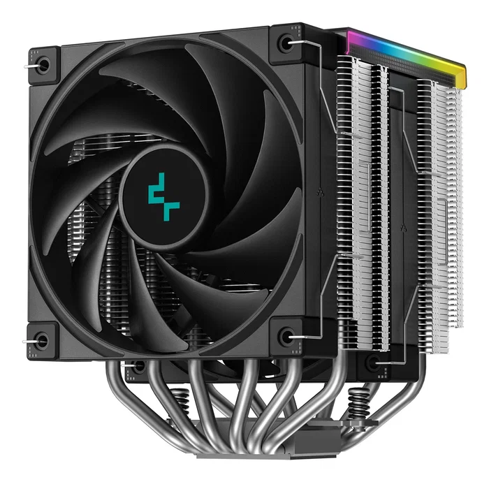 DeepCool AK620 Digital SE - Refrigerador de CPU aire, 12 cm, Negro/Blanco, LCD, PWM, para LGA 1200/1700/1851/1151/1150/1155, AM4, AM5