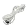Chacon Cable alargador HO5VVF 3 x 1,5 mm² - 3 m - Enchufe plano - Blanco