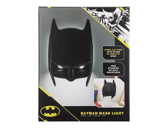 Paladone Máscara con Luz LED DC Batman Decorativa 21 cm Ideal Fans Coleccionistas
