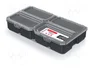KISTENBERG Contenedor MSX BOX Negro con Tapa Transparente